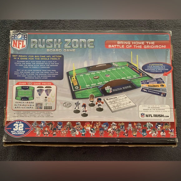 NFL RUSH ZONE Football Board Game NIB - Picture 2 of 7